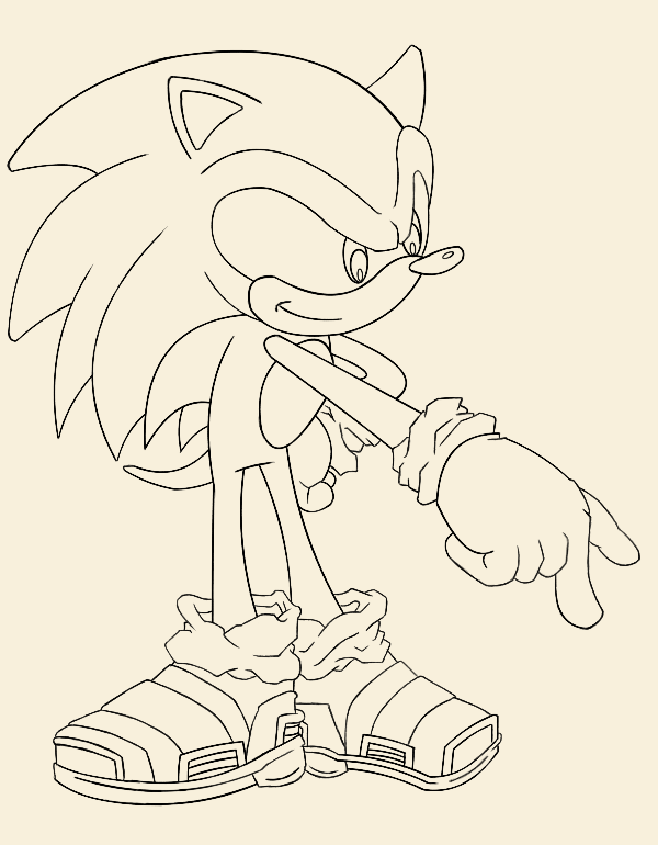 Sonic Point - Process Breakdown - Line Art